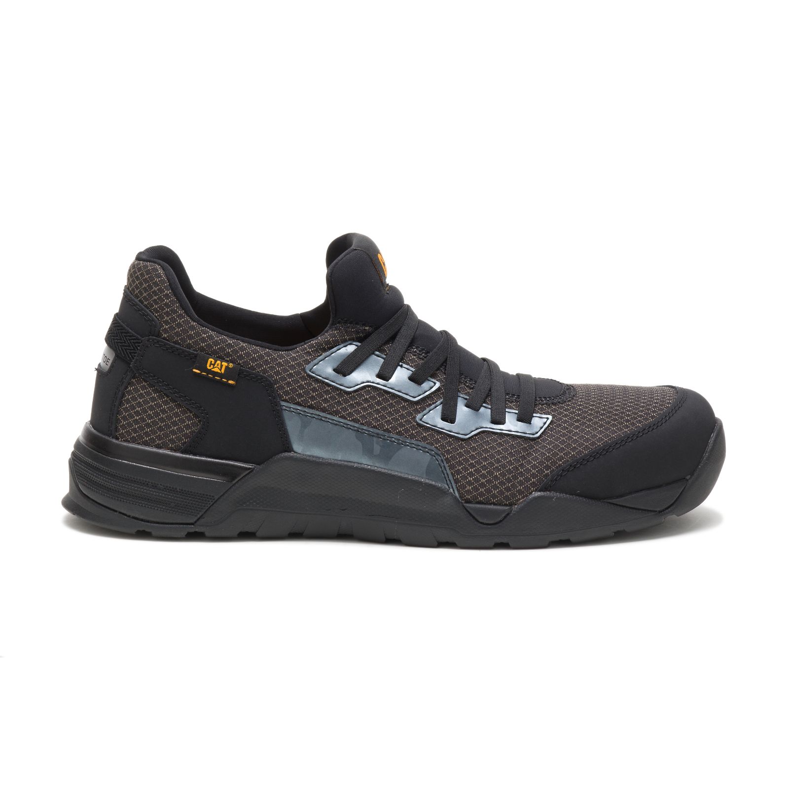 Caterpillar Shoes South Africa - Cat Men's Sprint Textile Alloy Toe Sneakers Black ZG3247965